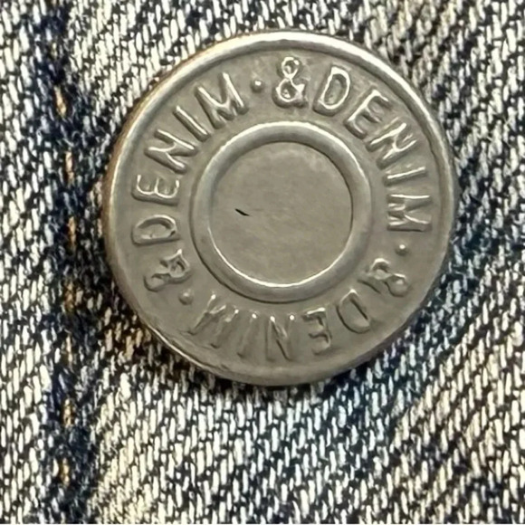 H&M Men’s Denim Stonewashed Trucker Sherpa Collar Jacket Size M Fully Lined - Picture 4 of 15